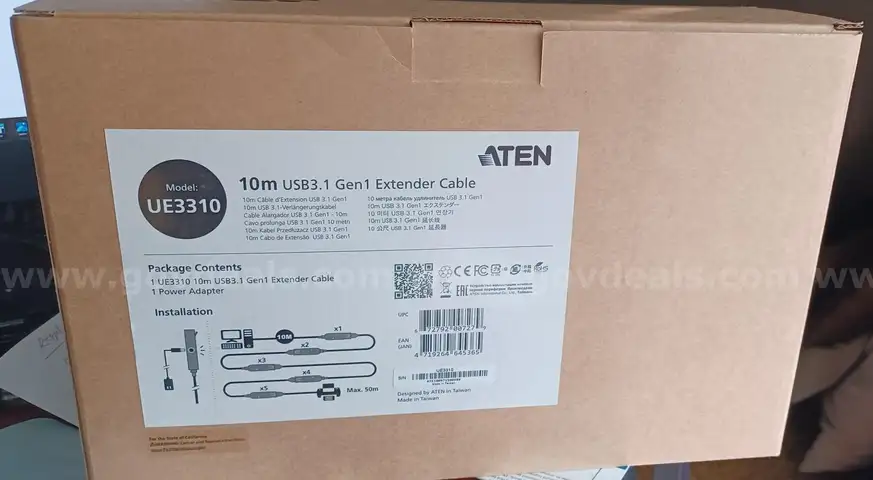 ATEN 10m USB.1 Gen 1 Extender Cable, Lot of 25! (Group 1)