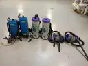 Backpack and Hip Vacuums! Some work needed, parts missing.