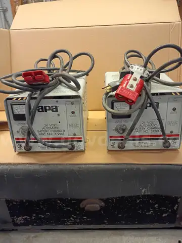 Industrial APA 24-volt automatic battery chargers, Lot of 2! (Group 3)