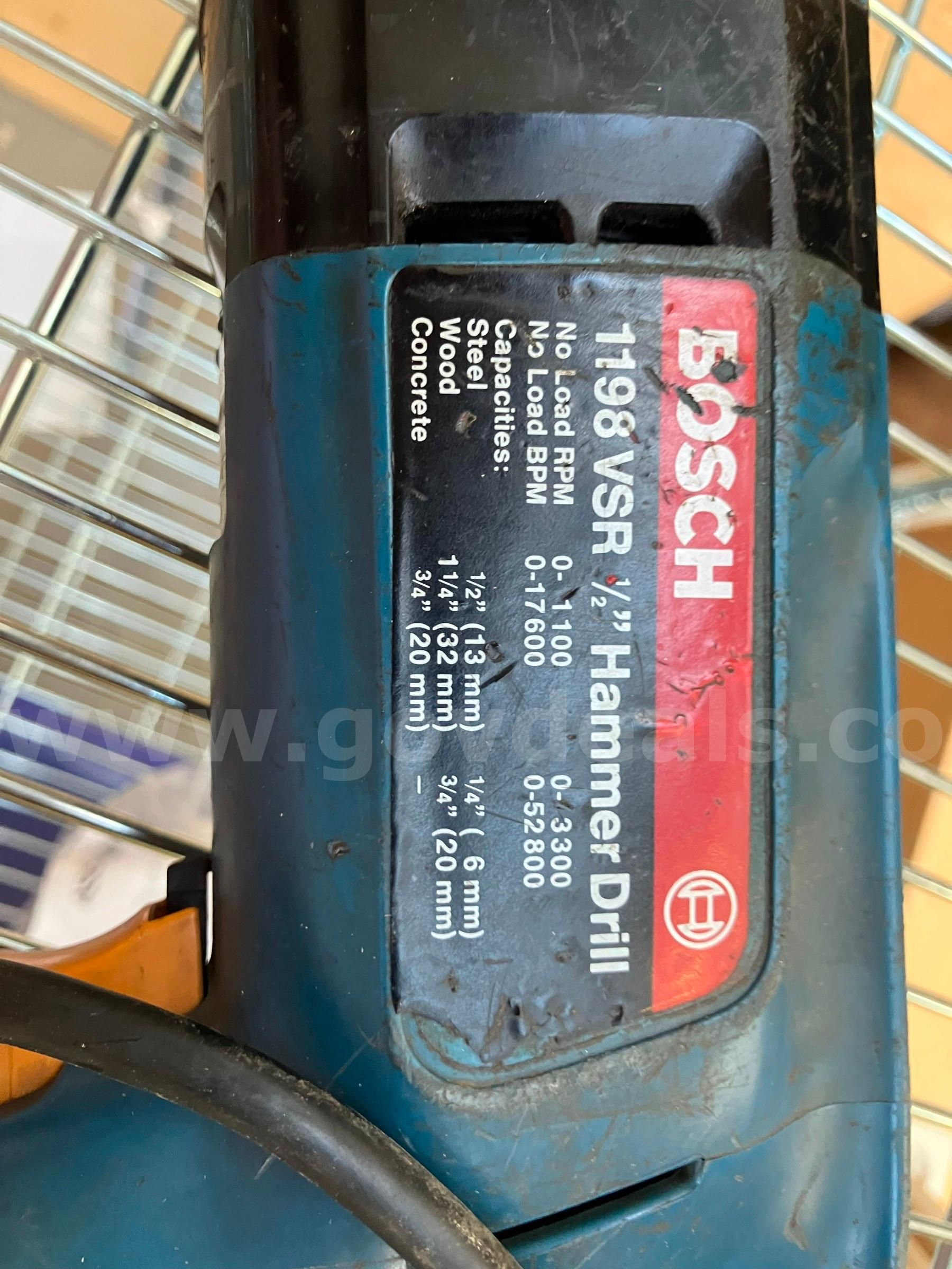 Bosch 1198 discount vsr hammer drill