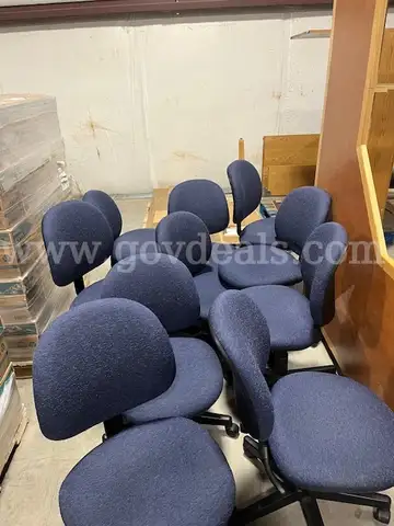 Blue Adjustable Office Chairs