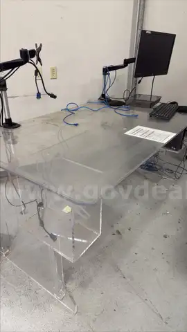 Clear Plastic Tables - Lot of 5