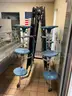 2 Cafeteria tables 12 Blue seats on each table