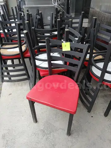 50+ Red/Black Chairs