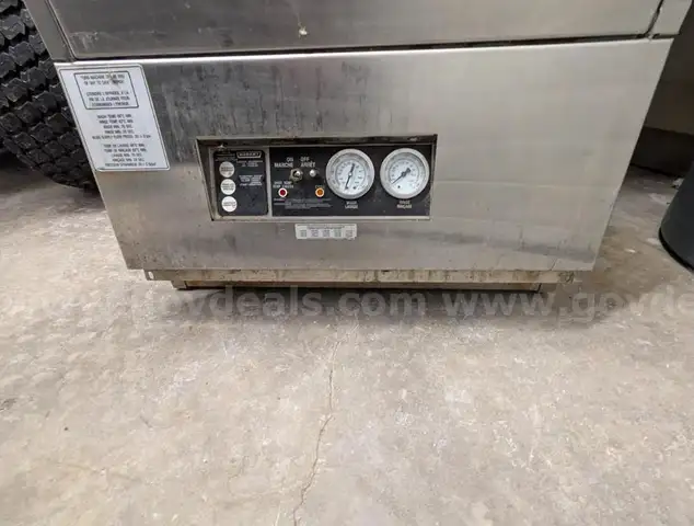 Hobart Commercial High-Temperature Dishwasher.