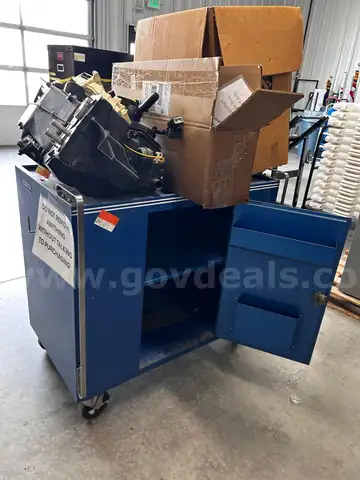 Lot of  Sun Cabinet C-38 with Pump, Throttle Body &#x26; HVAC Housing (Assemblies May Be Incomplete)