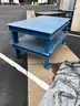 2 (two) Blue Cast iron die Tables