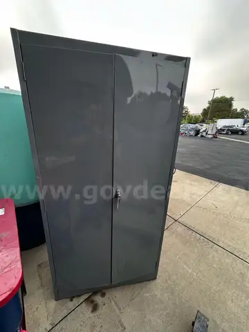 1 (One) Gray Metal Tool Cabinet- Dimensions: 3&#x2019; x 18&#x201D; x 6&#x27;