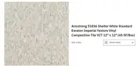 Lot of VCT Tile - Shelter White