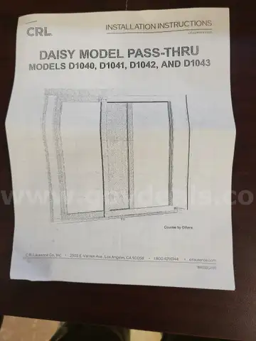 Office pass-through sliding windows
