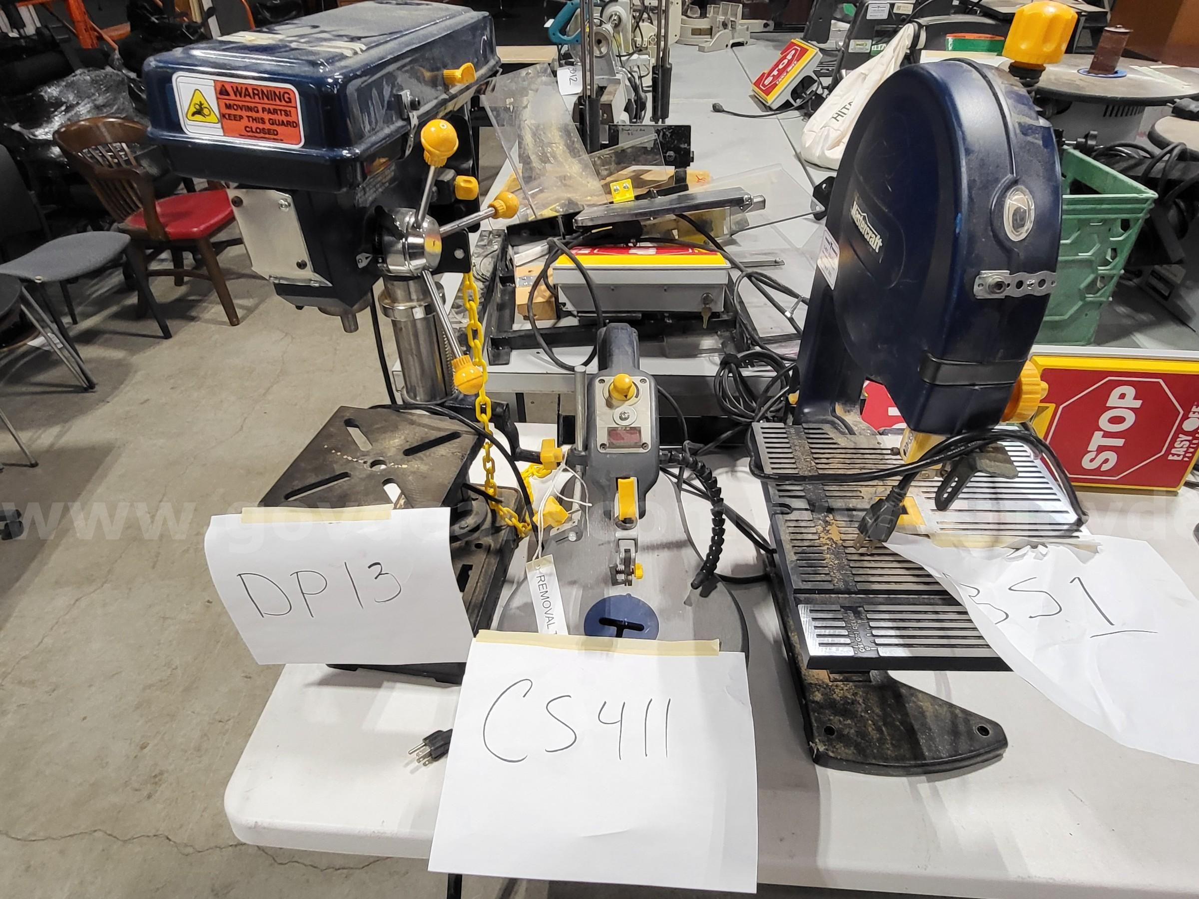 Scroll saw deals drill press