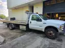 2003 Ford F-550 Flatbed Rollback Tow Truck - engine needs repair or replacement - MUST TOW