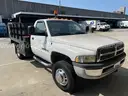 2001 Dodge Ram 3500 Flatbed Stakebody Truck with Liftgate - runs however MUST TOW