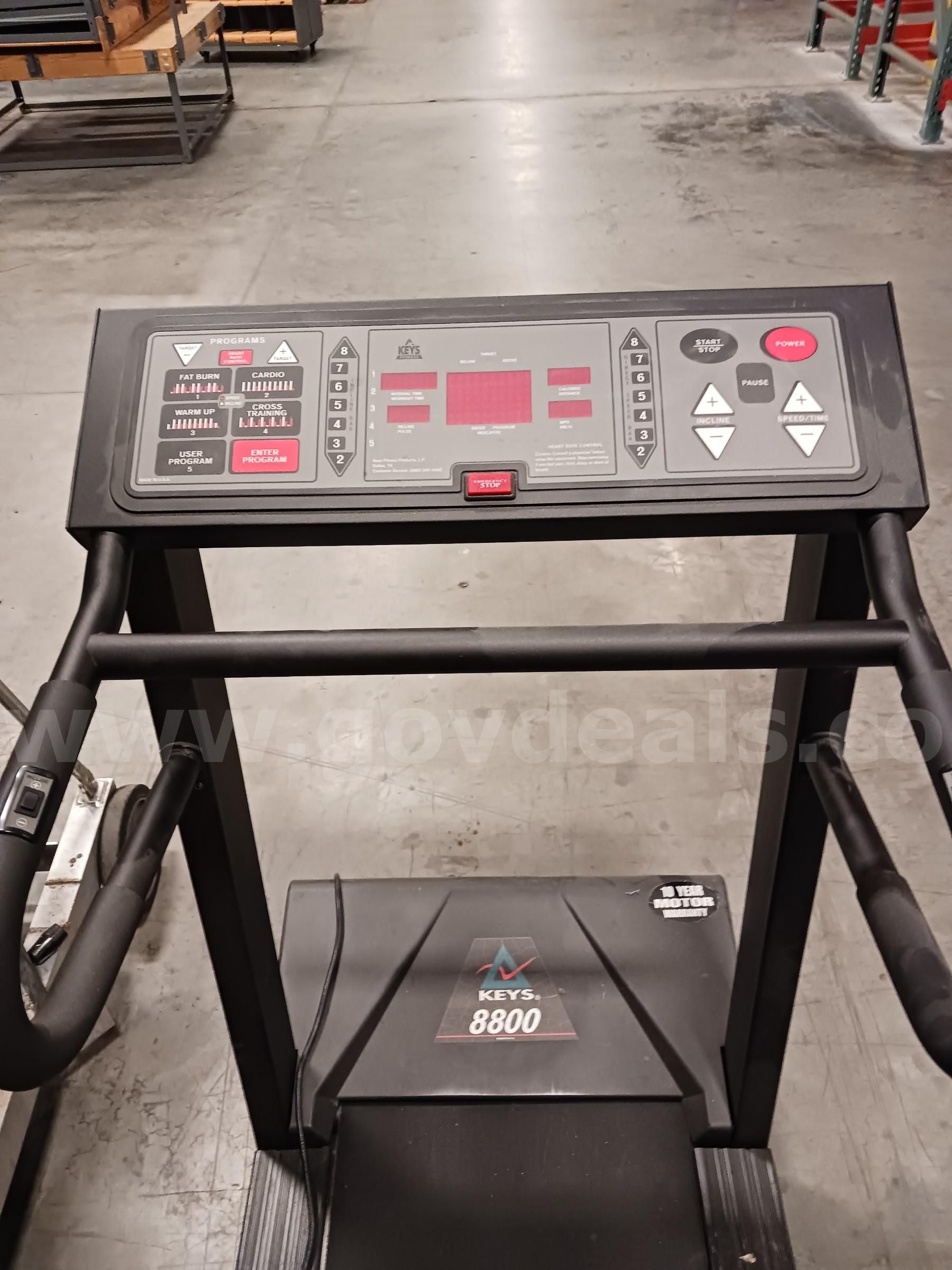 Keys discount 8800 treadmill