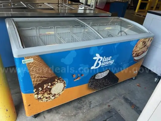Used Blue Bunny Ice Cream Freezer working Condition Unknown (SOLD AS IS).