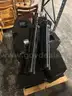 6-USED Stage Speakers and 2 Speaker Stands (SOLD AS IS).
