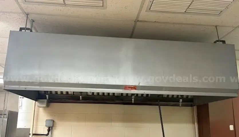 USED Restaurant Hood with Fire Suppression System (SOLD AS IS).
