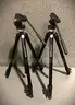 2-USED Manfrotto Tripods 055XDB w/128LP Heads (SOLD AS IS).