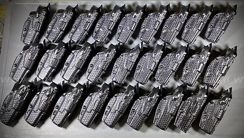 USED – Qty. of 30 Safariland 6360 Basketweave Right Hand Duty Holsters for Glock 17, 22 w/Weapon light (SOLD AS IS).