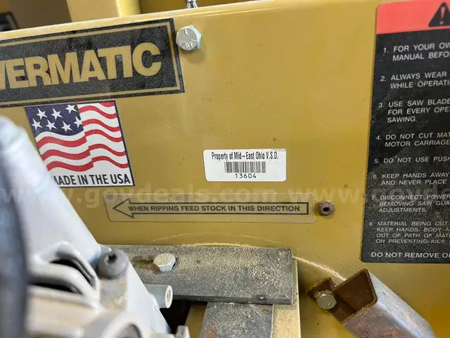 Powermatic Vertical Saw
