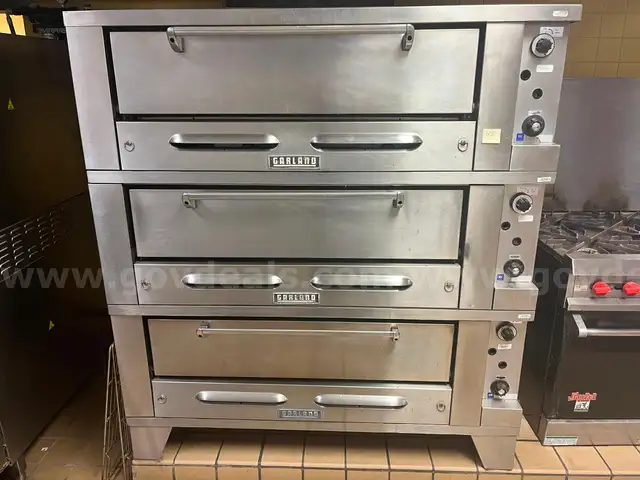 Garland Gas Pizza Oven - Stacked 3 high