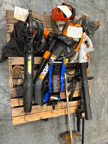 Lot of Confiscated Lawn Tools