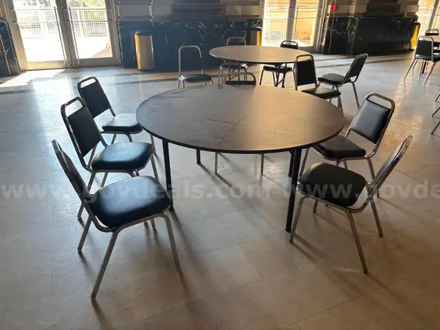Large lot of Banquet Chairs and Tables