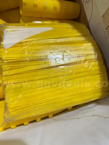 Yellow Cap and Strap Locks/Tamper Seals for Curb Stop Water Valves