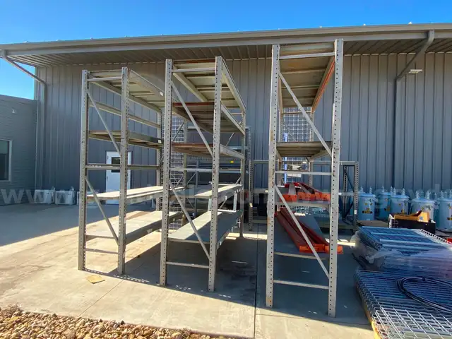 Lot of Metal Shelving