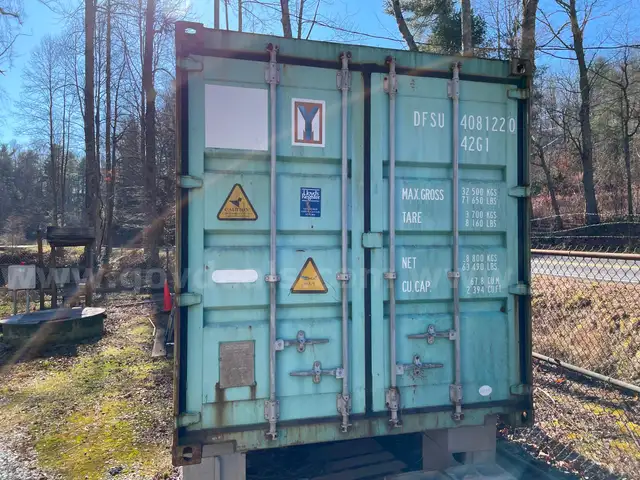 8' x 40' Shipping Container in Good Condition, has been stored elevated off of the ground