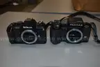 Lot of Two 35mm Cameras Nikon N2000 &#x26; Pentax SF1