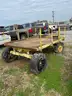 Flatbed farm trailer