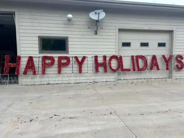 Light-up Happy Holiday Letters
