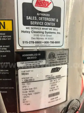 Hotsy Portable Pressure Washer