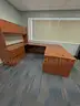 Office Furniture - desk, hutch, lateral file and conference table - cherry finish