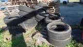All used tires and various sizes. Sold as group.