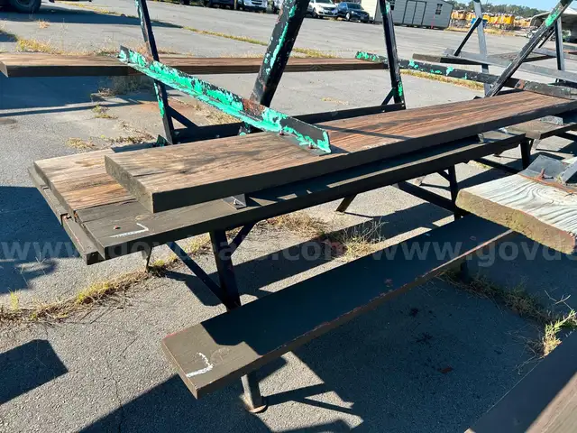 picnic tables 8 foot  lot 7