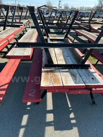 4 picnic tables 8 foot lot 2