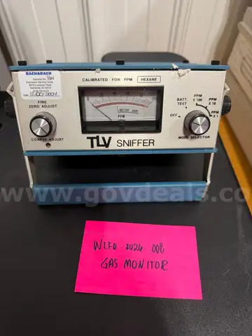 WLFD-2026-008 – Bacharach TLV Sniffer Gas Monitor
