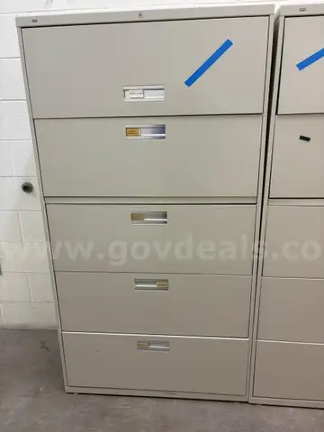 Used Five Drawer Lateral Filing cabinet