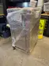 SyncSystem: AV Rack Cabinet with Glass Front Door, Black