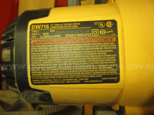 2  DEWALT COMPOUND MITER SAWS