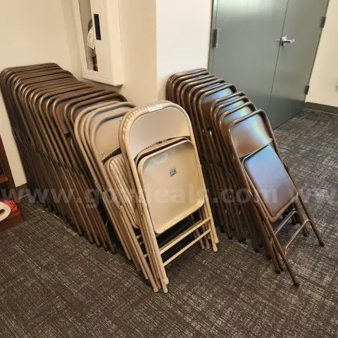 36 Folding Chairs - used