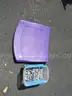 Lot of Purple Stadium Seats