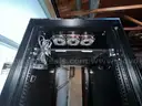Server rack with exhaust fans