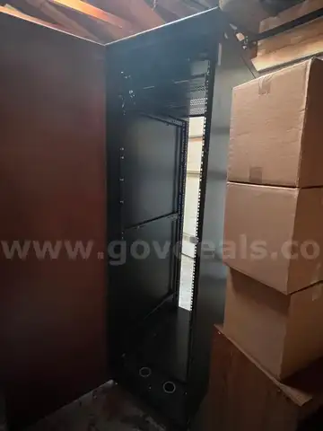 Server rack with exhaust fans