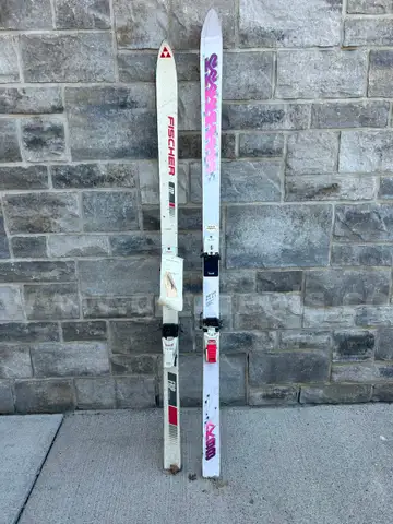 Two pairs of skis