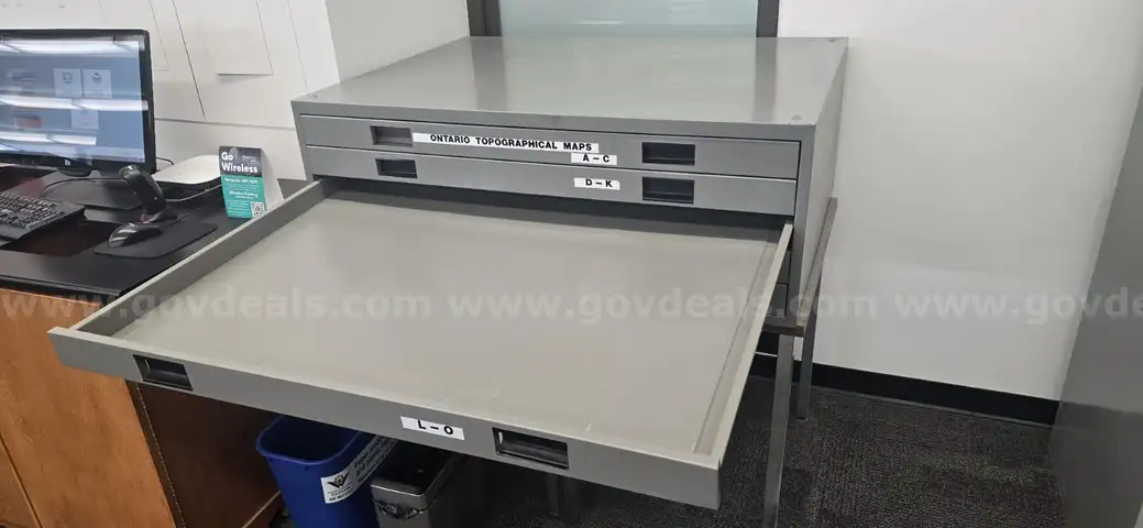 5 drawer map cabinet