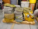 Large assortment of used fire hose