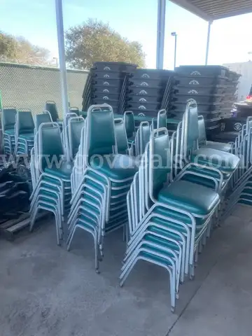 LOT of 69 stackable chairs